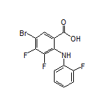 5-Bromo-3,4-difluoro-2-[(2-fluorophenyl)amino]benzoic Acid