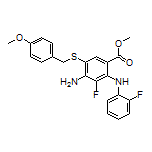 Methyl 4-Amino-3-fluoro-2-[(2-fluorophenyl)amino]-5-[(4-methoxybenzyl)thio]benzoate