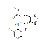 Methyl 4-Fluoro-5-[(2-fluorophenyl)amino]benzo[d]thiazole-6-carboxylate