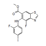 Methyl 4-Fluoro-5-[(2-fluoro-4-iodophenyl)amino]benzo[d]thiazole-6-carboxylate