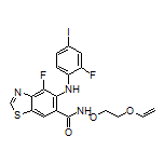 4-Fluoro-5-[(2-fluoro-4-iodophenyl)amino]-N-[2-(vinyloxy)ethoxy]benzo[d]thiazole-6-carboxamide