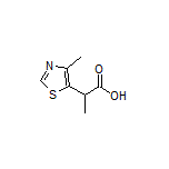 2-(4-Methylthiazol-5-yl)propanoic Acid