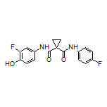 N-(3-Fluoro-4-hydroxyphenyl)-N-(4-fluorophenyl)cyclopropane-1,1-dicarboxamide