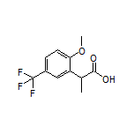 2-[2-Methoxy-5-(trifluoromethyl)phenyl]propanoic Acid