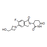 3-[6-Fluoro-5-[3-(hydroxymethyl)-1-azetidinyl]-1-oxo-2-isoindolinyl]piperidine-2,6-dione