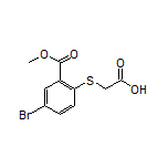 2-[[4-Bromo-2-(methoxycarbonyl)phenyl]thio]acetic Acid