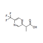 2-[5-(Trifluoromethyl)pyrazin-2-yl]propanoic Acid