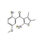 (2-Amino-4,5-dimethylthiophen-3-yl)(2-bromo-5-methoxyphenyl)methanone