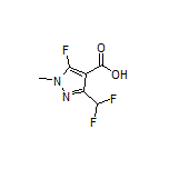 3-(Difluoromethyl)-5-fluoro-1-methyl-1H-pyrazole-4-carboxylic Acid
