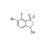 6-Bromo-7-fluoro-3-hydroxy-2,3-dihydrobenzo[b]thiophene 1,1-Dioxide