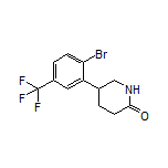 5-[2-Bromo-5-(trifluoromethyl)phenyl]-2-piperidone