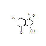 4-Bromo-6-chloro-3-hydroxy-2,3-dihydrobenzo[b]thiophene 1,1-Dioxide