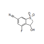 4-Fluoro-3-hydroxy-2,3-dihydrobenzo[b]thiophene-6-carbonitrile 1,1-Dioxide