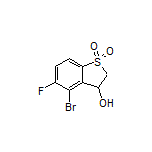 4-Bromo-5-fluoro-3-hydroxy-2,3-dihydrobenzo[b]thiophene 1,1-Dioxide