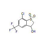 7-Chloro-3-hydroxy-5-(trifluoromethyl)-2,3-dihydrobenzo[b]thiophene 1,1-Dioxide