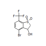 4-Bromo-3-hydroxy-7-(trifluoromethyl)-2,3-dihydrobenzo[b]thiophene 1,1-Dioxide