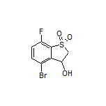 4-Bromo-7-fluoro-3-hydroxy-2,3-dihydrobenzo[b]thiophene 1,1-Dioxide