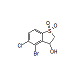 4-Bromo-5-chloro-3-hydroxy-2,3-dihydrobenzo[b]thiophene 1,1-Dioxide