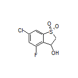 6-Chloro-4-fluoro-3-hydroxy-2,3-dihydrobenzo[b]thiophene 1,1-Dioxide