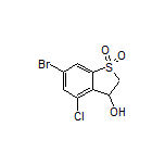 6-Bromo-4-chloro-3-hydroxy-2,3-dihydrobenzo[b]thiophene 1,1-Dioxide