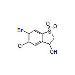 6-Bromo-5-chloro-3-hydroxy-2,3-dihydrobenzo[b]thiophene 1,1-Dioxide