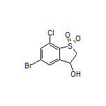 5-Bromo-7-chloro-3-hydroxy-2,3-dihydrobenzo[b]thiophene 1,1-Dioxide