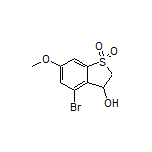 4-Bromo-3-hydroxy-6-methoxy-2,3-dihydrobenzo[b]thiophene 1,1-Dioxide