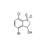 4-Bromo-7-chloro-3-hydroxy-2,3-dihydrobenzo[b]thiophene 1,1-Dioxide