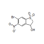 6-Bromo-3-hydroxy-5-nitro-2,3-dihydrobenzo[b]thiophene 1,1-Dioxide