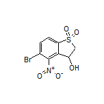 5-Bromo-3-hydroxy-4-nitro-2,3-dihydrobenzo[b]thiophene 1,1-Dioxide