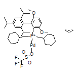 Trifluoromethanesulfonato(2-dicyclohexylphosphino-3,6-dimethoxy-2’,4’,6’-tri-i-propyl-1,1’-biphenyl)(η3-​2-​propen-​1-​yl)palladium(II)