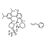 Trifluoromethanesulfonato(2-dicyclohexylphosphino-3,6-dimethoxy-2’,4’,6’-tri-i-propyl-1,1’-biphenyl)[(1,2,3- η)-1-phenyl-2-propen-1-yl]palladium(II)