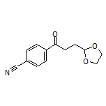 4-[3-(1,3-Dioxolan-2-yl)propanoyl]benzonitrile