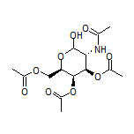 5-Acetamido-2-(acetoxymethyl)-6-hydroxytetrahydro-2H-pyran-3,4-diyl (2R,3R,4R,5R)-Diacetate