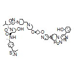 (2S,4R)-1-[(2R)-2-[3-[4-[[4-[trans-3-[[4-[3-[3-Amino-6-(2-hydroxyphenyl)-4-pyridazinyl]-3,8-diazabicyclo[3.2.1]octan-8-yl]pyridin-2-yl]oxy]cyclobutoxy]piperidin-1-yl]methyl]piperidin-1-yl]-5-isoxazolyl]-3-methylbutanoyl]-4-hydroxy-N-[(S)-1-[4-(4-methyl-5-thiazolyl)phenyl]ethyl]pyrrolidine-2-carboxamide