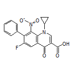 1-Cyclopropyl-6-fluoro-8-nitro-4-oxo-7-phenyl-1,4-dihydroquinoline-3-carboxylic Acid