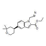 Ethyl (S)-1-(Cyanomethyl)-5-(2,2-dimethyltetrahydro-2H-pyran-4-yl)-1H-indole-2-carboxylate