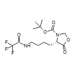 (S)-3-Boc-5-oxo-4-[4-(2,2,2-trifluoroacetamido)butyl]oxazolidine