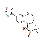 (R)-2-Methyl-N-[(R)-8-(4-methyl-5-thiazolyl)-2,3,4,5-tetrahydrobenzo[b]oxepin-5-yl]propane-2-sulfinamide