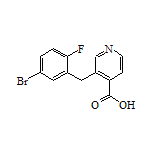 3-(5-Bromo-2-fluorobenzyl)isonicotinic Acid