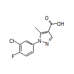 1-(3-Chloro-4-fluorophenyl)-5-methyl-1H-pyrazole-4-carboxylic Acid