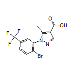 1-[2-Bromo-5-(trifluoromethyl)phenyl]-5-methyl-1H-pyrazole-4-carboxylic Acid