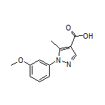 1-(3-Methoxyphenyl)-5-methyl-1H-pyrazole-4-carboxylic Acid