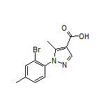 1-(2-Bromo-4-methylphenyl)-5-methyl-1H-pyrazole-4-carboxylic Acid