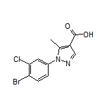 1-(4-Bromo-3-chlorophenyl)-5-methyl-1H-pyrazole-4-carboxylic Acid