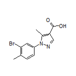 1-(3-Bromo-4-methylphenyl)-5-methyl-1H-pyrazole-4-carboxylic Acid