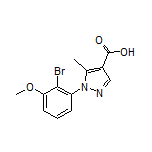 1-(2-Bromo-3-methoxyphenyl)-5-methyl-1H-pyrazole-4-carboxylic Acid