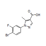 1-(4-Bromo-3-fluorophenyl)-5-methyl-1H-pyrazole-4-carboxylic Acid