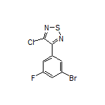 3-(3-Bromo-5-fluorophenyl)-4-chloro-1,2,5-thiadiazole