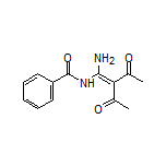 N-(2-Acetyl-1-amino-3-oxo-1-buten-1-yl)benzamide